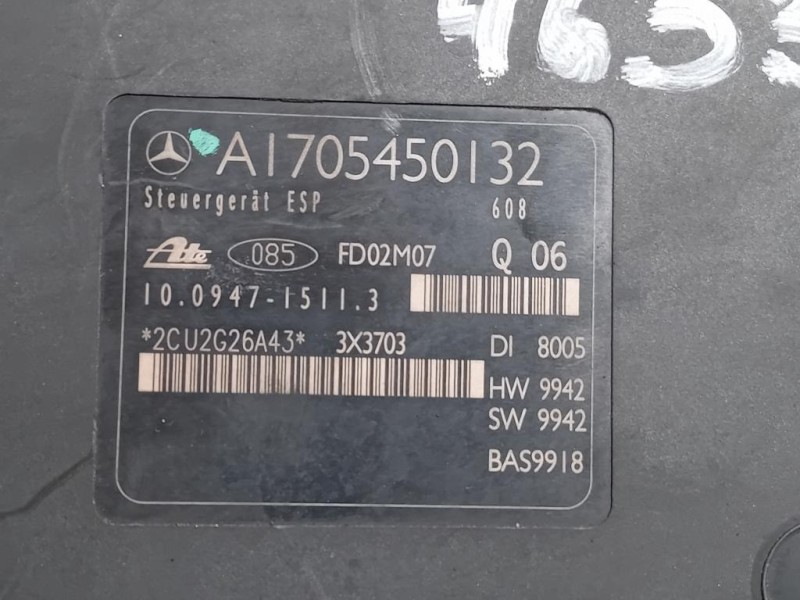 Pompa ABS ANT A1705450132 Mercedes Classe SLK R170 1997
