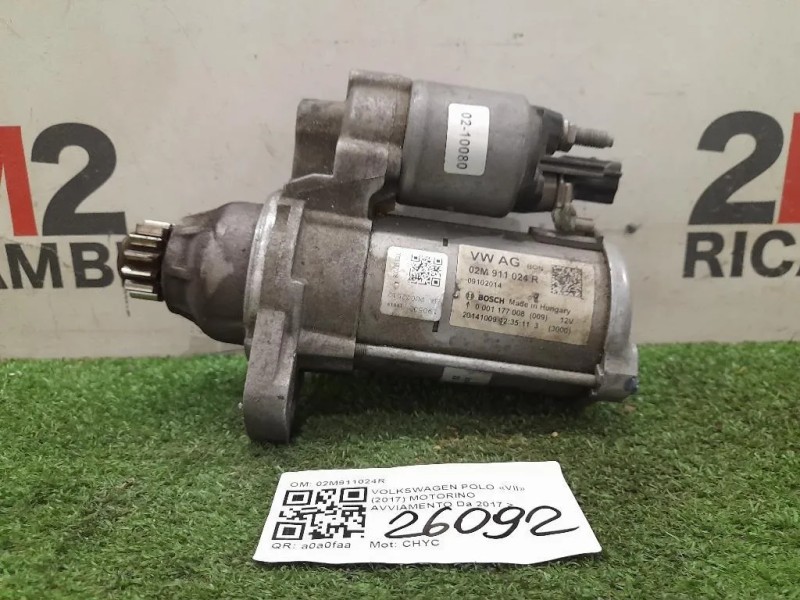 Motorino Avviamento 02M911024R Volkswagen POLO VII 2017