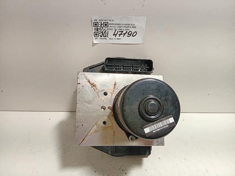 Pompa ABS ANT A003 431 70 12 Mercedes Classe SLK R170 1997