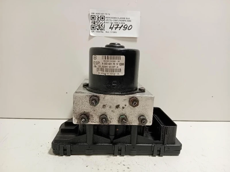 Pompa ABS ANT A003 431 70 12 Mercedes Classe SLK R170 1997
