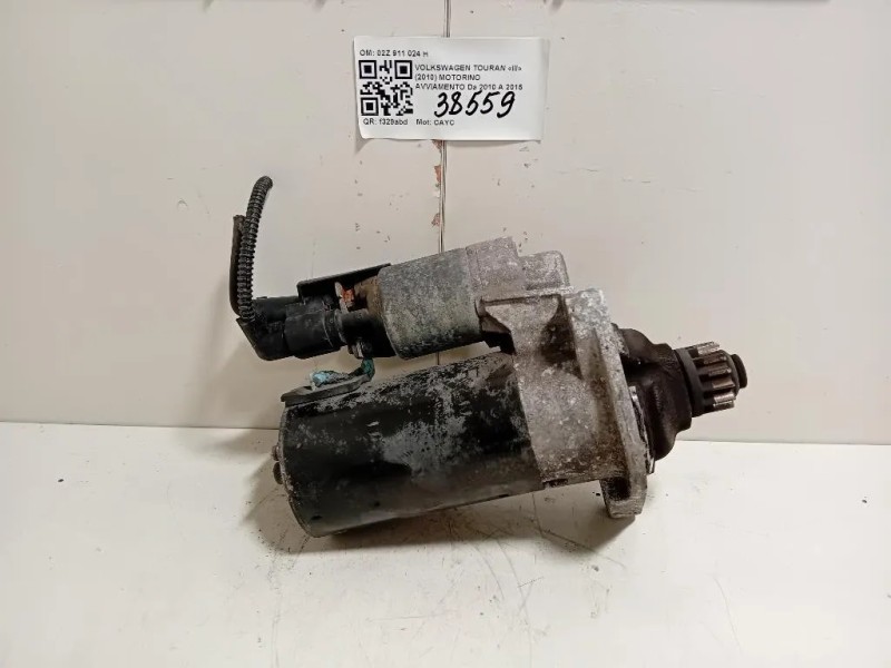 Motorino Avviamento 02Z 911 024 H Volkswagen Touran III 2010
