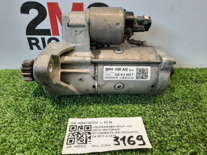 Motorino Avviamento Revisionato 02E911023T STARTER DI AVVIAMENTO Volkswagen GOLF VII 2013