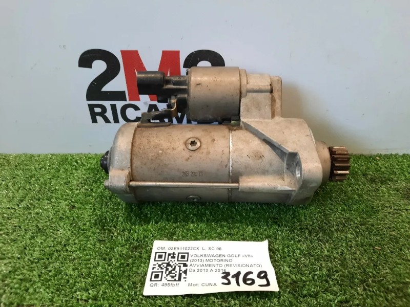 Motorino Avviamento Revisionato 02E911023T STARTER DI AVVIAMENTO Volkswagen GOLF VII 2013