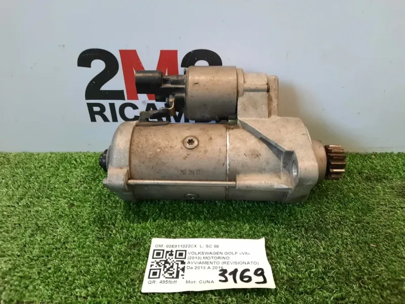 Motorino Avviamento Revisionato 02E911023T STARTER DI AVVIAMENTO Volkswagen GOLF VII 2013
