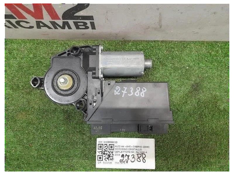 Motorino Cristallo Deflettore DX 8H2959802D Audi A4 8HE Cabrio 2006