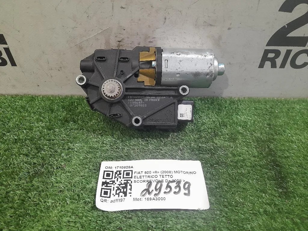 Motorino Elettrico Tetto Scorrevole 1710828A MOTORINO TETTO APRIBILE Fiat 500 II 2008