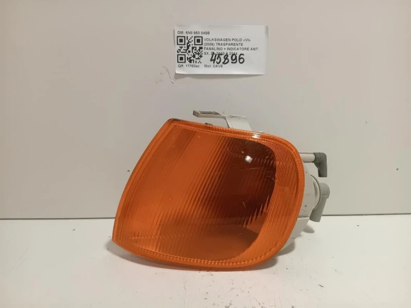 Trasparente Fanalino + Indicatore ANT SX 6N0 953 049B Volkswagen POLO VI 2009