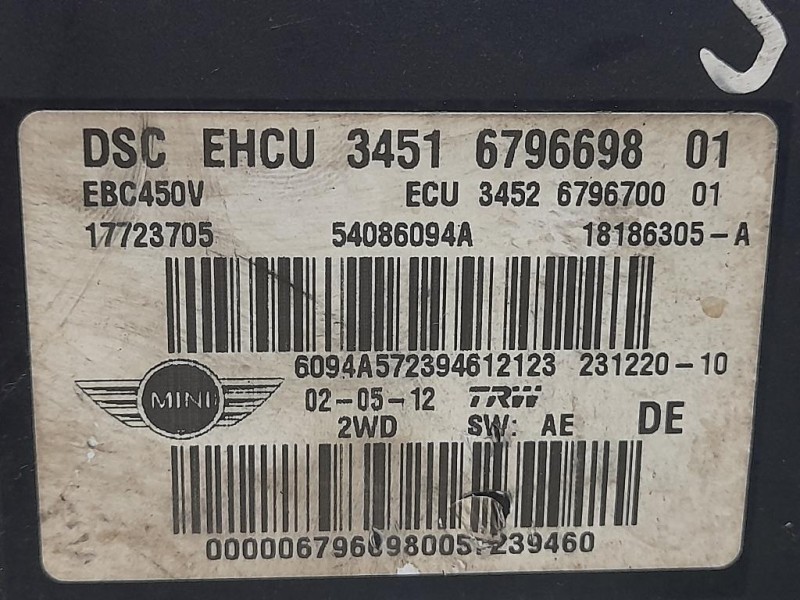 Pompa ABS ANT 3451 6796698 01 Mini Countryman Cooper R60 2010