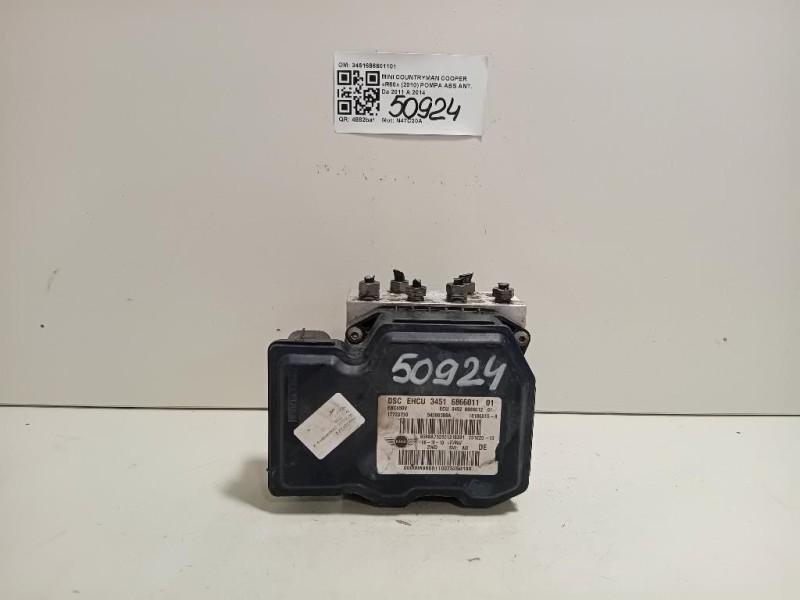 Pompa ABS ANT 3451686601101 Mini Countryman Cooper R60 2010