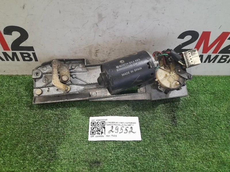 Motorino Tergicristallo 9390332346 Citroen AX 1987