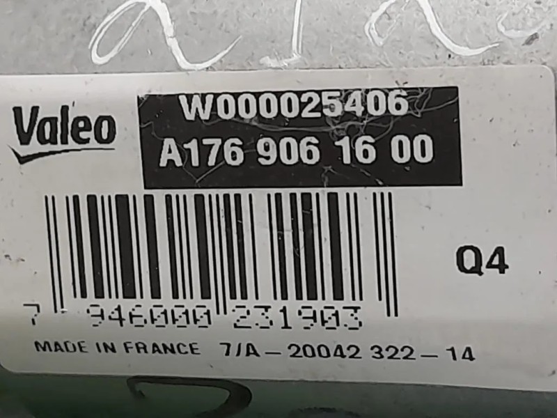 Motorino Tergicristallo A1769061600 Mercedes Classe A W176 2013