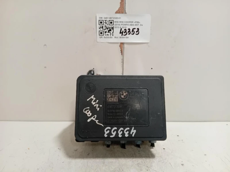 Pompa ABS ANT 3451-6872308-01 Mini MINI Cooper F56 2014