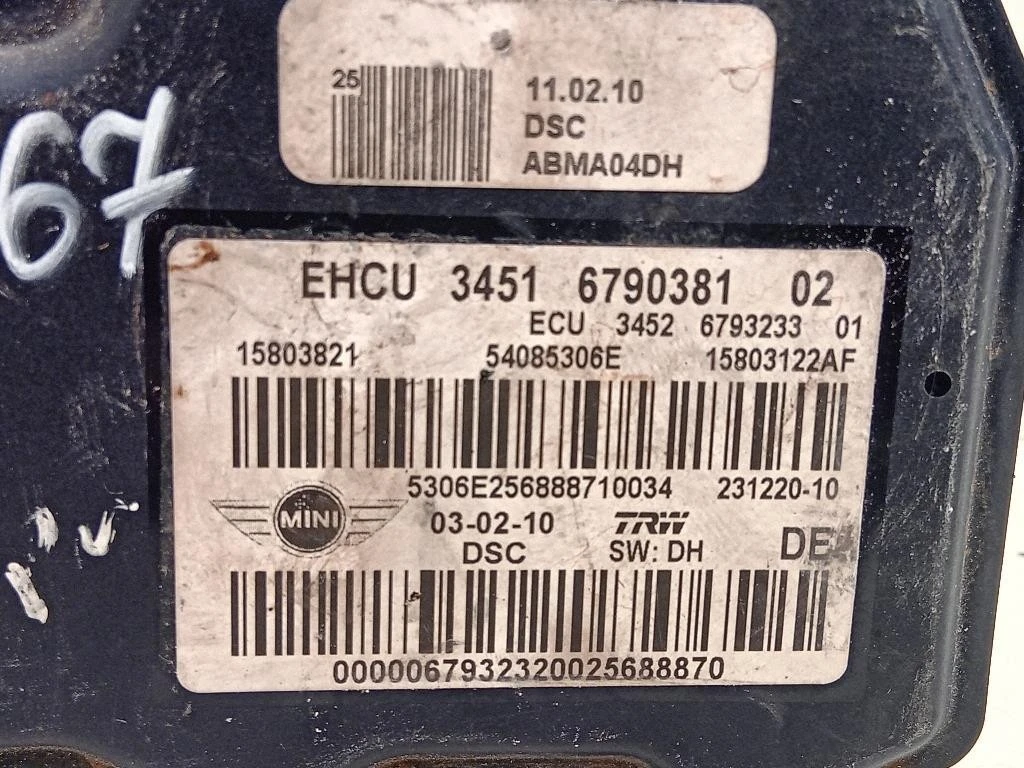 Pompa ABS ANT 3451 6790381 02 Mini MINI Cooper R56 2007