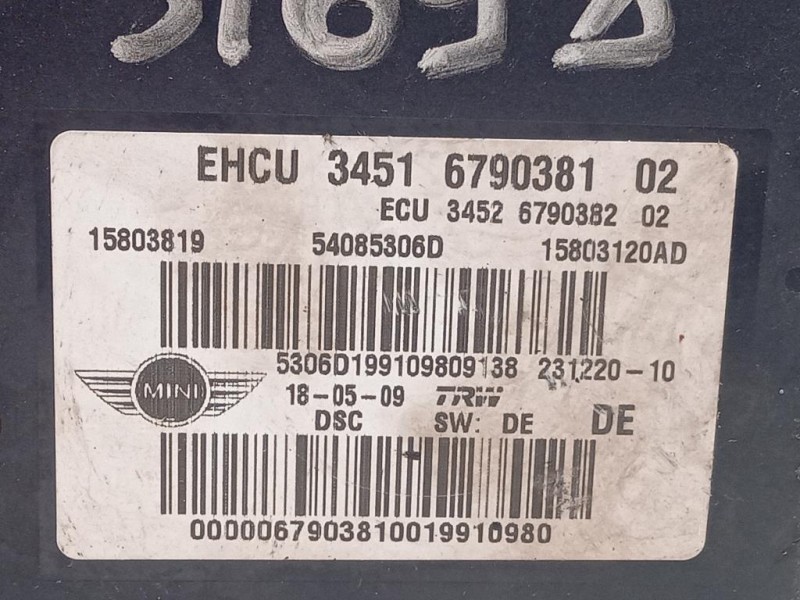 Motorino Tergicristallo DX 9671062380 DX Peugeot 3008 I 2009