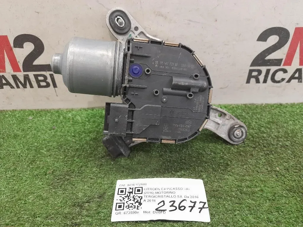 Motorino Tergicristallo SX 9816172980 SX Citroen C4 Grand Picasso II 2016