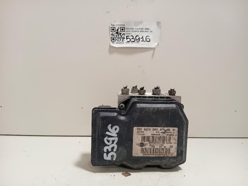Pompa ABS ANT 17723705 Mini MINI Cooper R56 2007