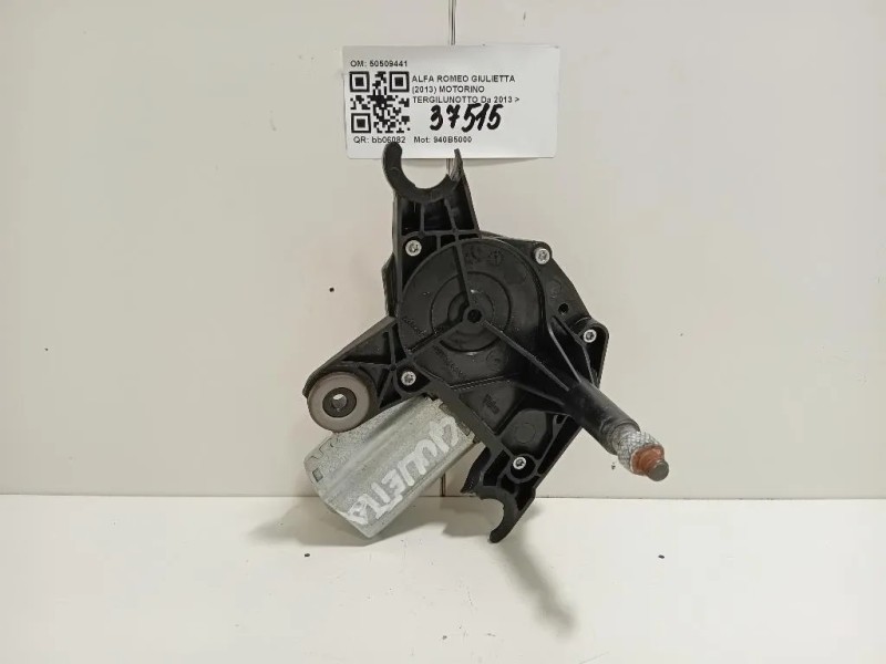 Motorino Tergilunotto 50509441 Alfa Romeo Giulietta 2013