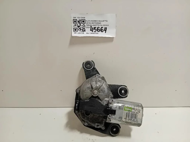 Motorino Tergilunotto 12V C439 Alfa Romeo Giulietta 2016