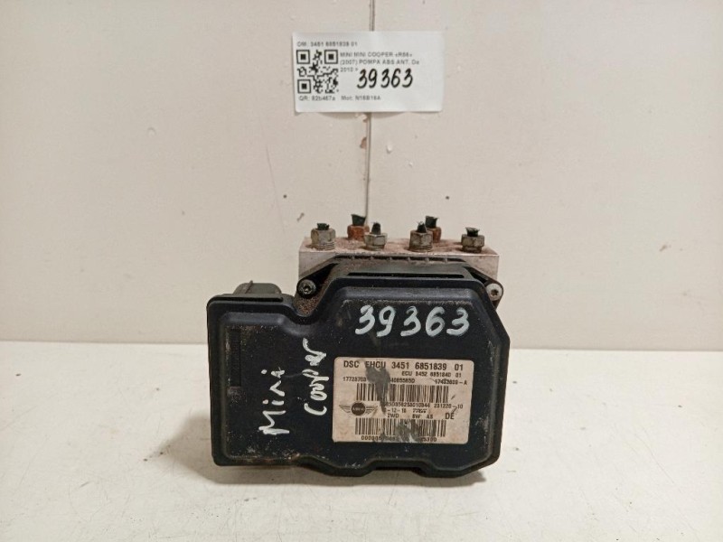 Motorino Tergilunotto 67637258532 Bmw Serie 1 F20 Berlina 2012