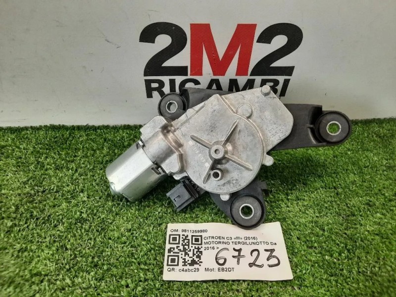 Motorino Tergilunotto 9811259980 Citroen C3 III 2016