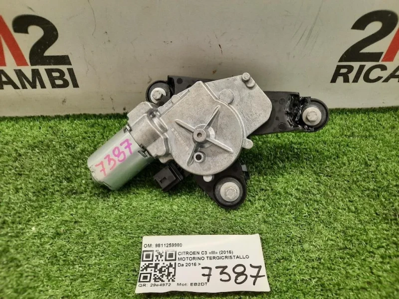 Motorino Tergilunotto 9811259980 Citroen C3 III 2016