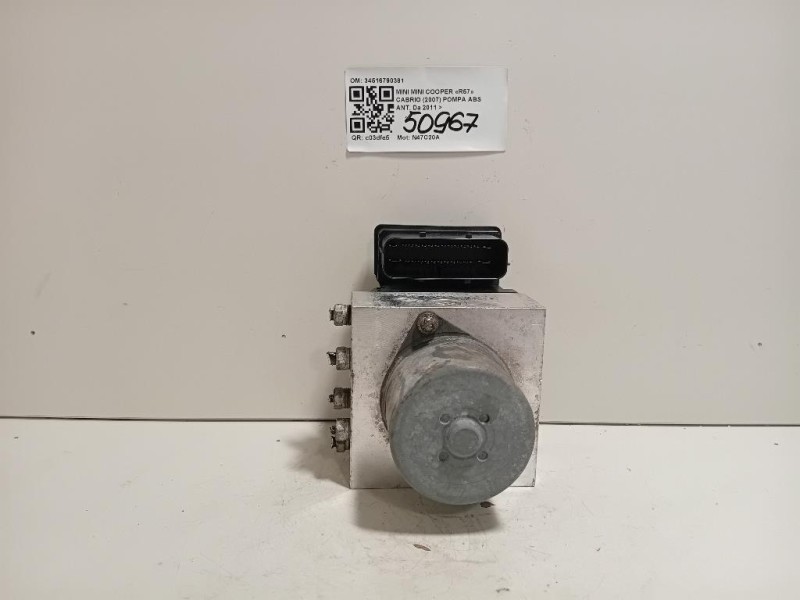 Pompa ABS ANT 34516790381 Mini MINI Cooper R57 Cabrio 2007