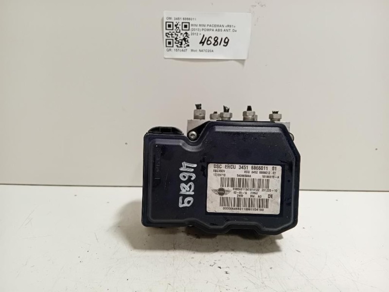 Pompa ABS ANT 3451 6866011 Mini MINI Paceman R61 2013