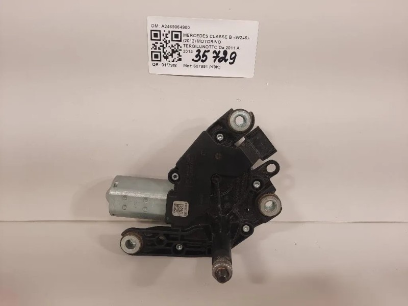 Motorino Tergilunotto A2469064900 Mercedes Classe B W246 2012