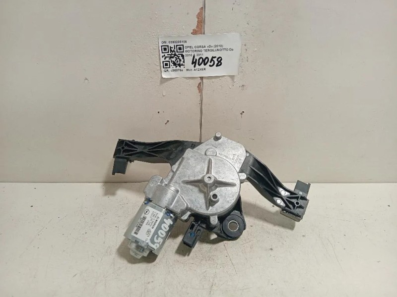 Motorino Tergilunotto 0390205106 Opel Corsa D 2010