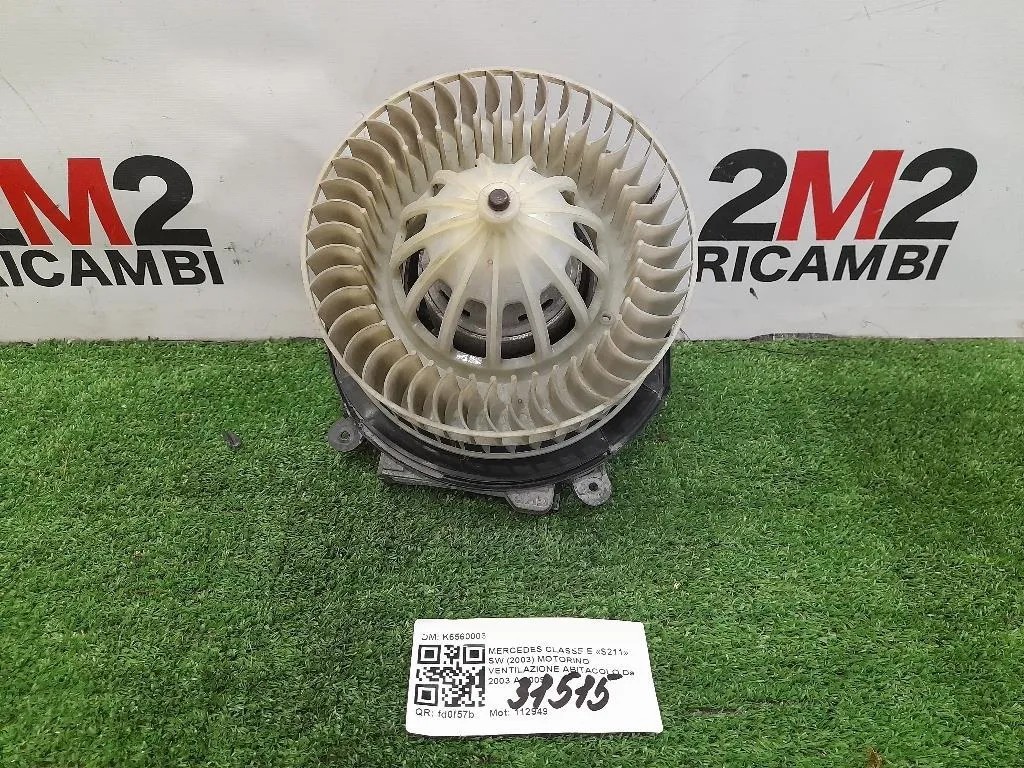 Motorino Ventilazione Abitacolo K6560003 Mercedes Classe E S211 SW 2003