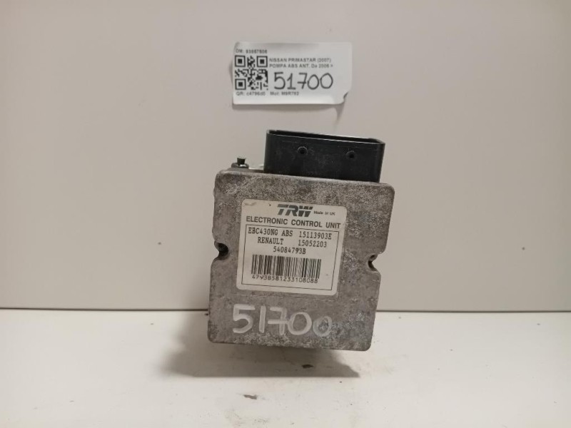 Pompa ABS ANT 93857506 Nissan Primastar I 2007