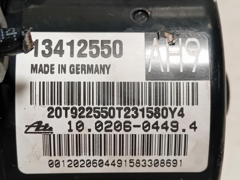 Pompa ABS ANT 13412550 Opel Astra J 2012