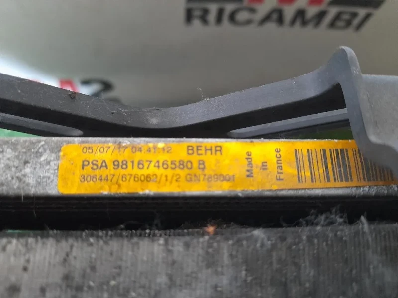 Musata + KIT Radiatori 1617535880 Citroen C4 Grand Picasso II 2016