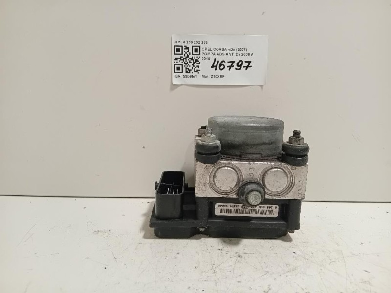 Pompa ABS ANT 0 265 232 288 Opel Corsa D 2007
