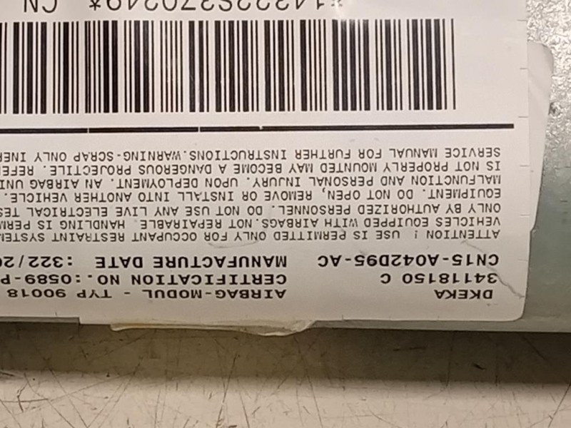 Air-bag A Tendina DX CN15-A042095-AC Ford Ecosport 2017