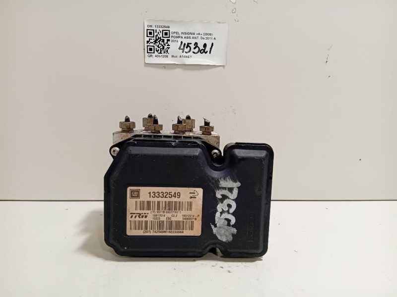 Pompa ABS ANT 13332549 Opel Insignia A 2009