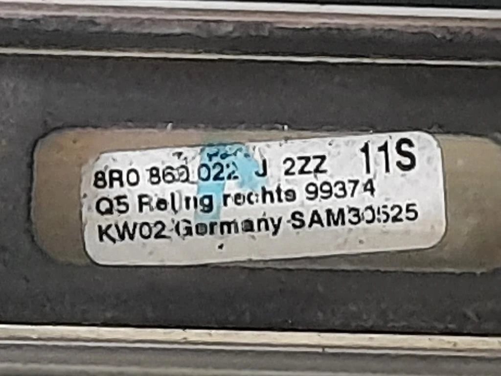 Barra Portapacchi Tetto 8R0860022 Audi Q5 8RB 2009