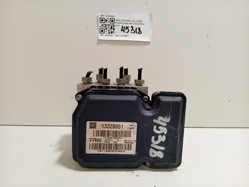 Pompa ABS ANT 13328651 Opel Insignia A 2009
