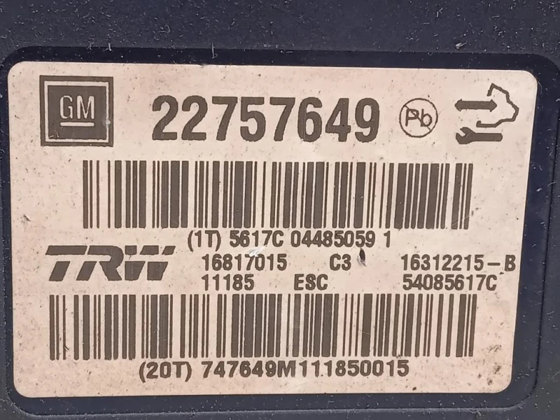 Pompa ABS ANT 22757649 Opel Insignia A 2009