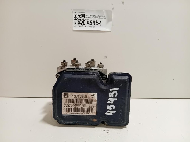 Pompa ABS ANT 13313805 Opel Insignia A 2009