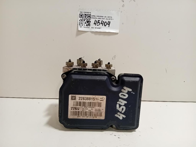 Pompa ABS ANT 22838815 Opel Insignia A 2013
