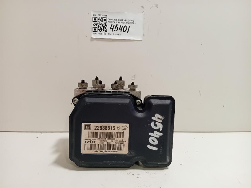 Pompa ABS ANT 22838815 Opel Insignia A 2013
