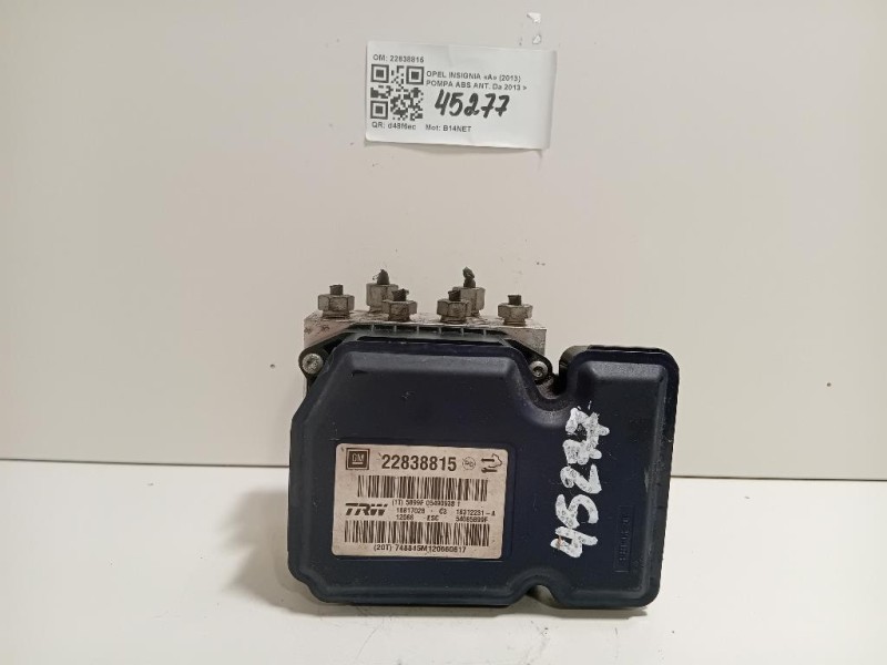Pompa ABS ANT 22838815 Opel Insignia A 2013