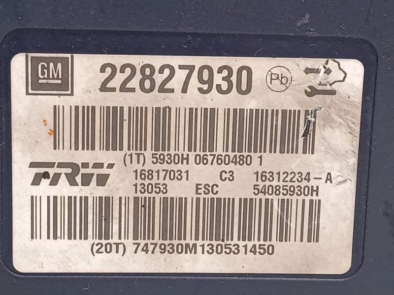 Pompa ABS ANT 22827930 Opel Insignia A 2013