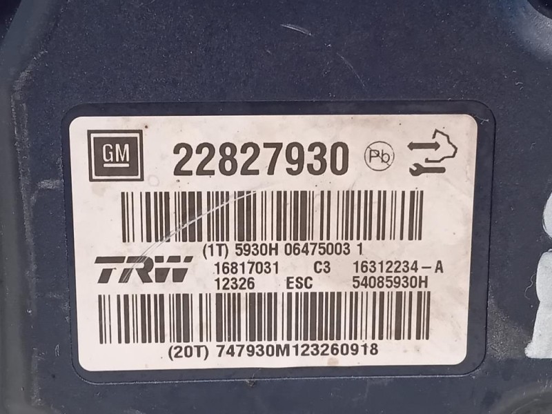 Pompa ABS ANT 22827930 Opel Insignia A 2013