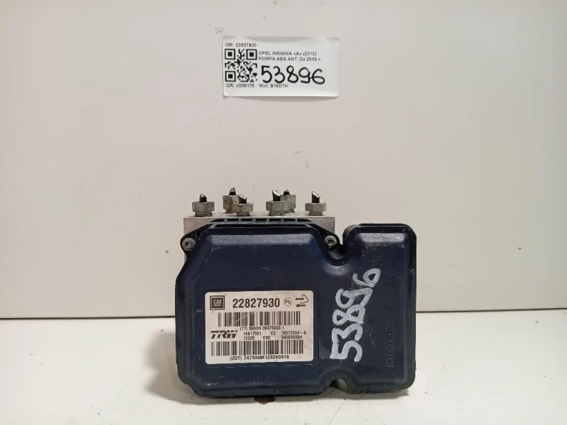 Pompa ABS ANT 22827930 Opel Insignia A 2013