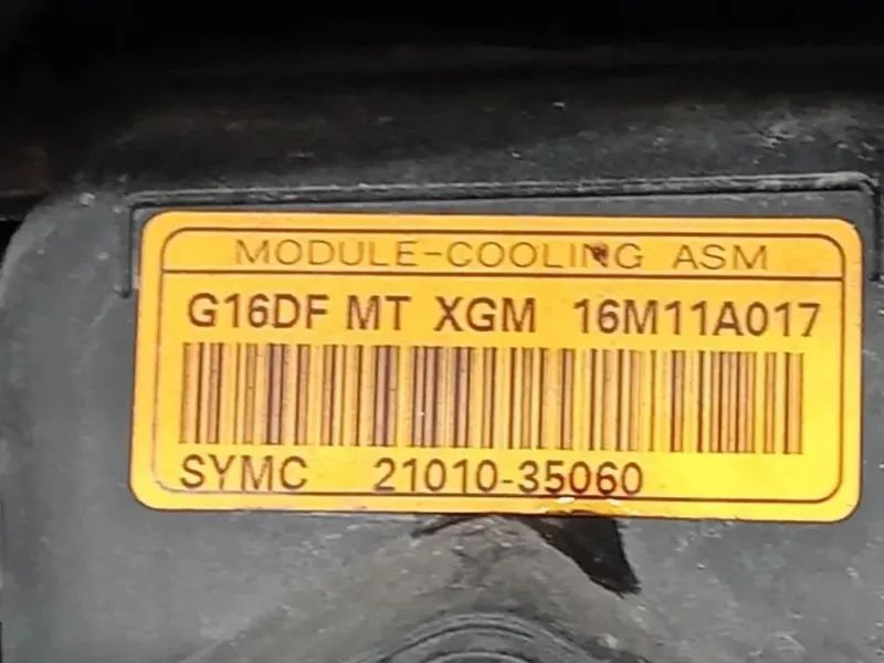 Musata + KIT Radiatori 6101135003 Ssangyong Tivoli 2015