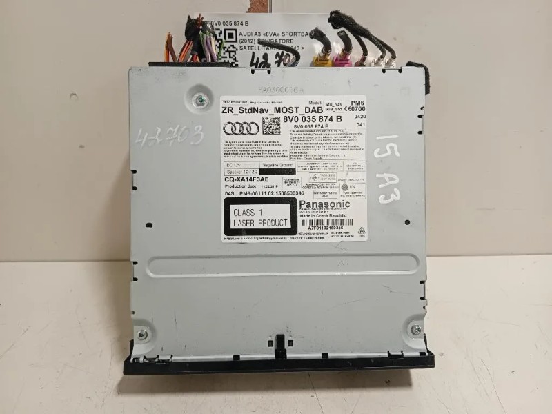 Navigatore Satellitare 8V0035874B Audi A3 8VA Sportback 2012