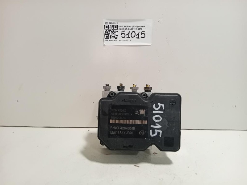 Pompa ABS ANT 42643518 Opel Mokka 2013