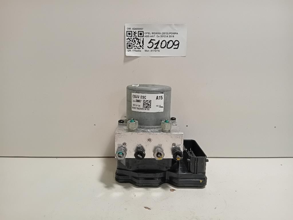 Pompa ABS ANT 42403007 Opel Mokka 2013